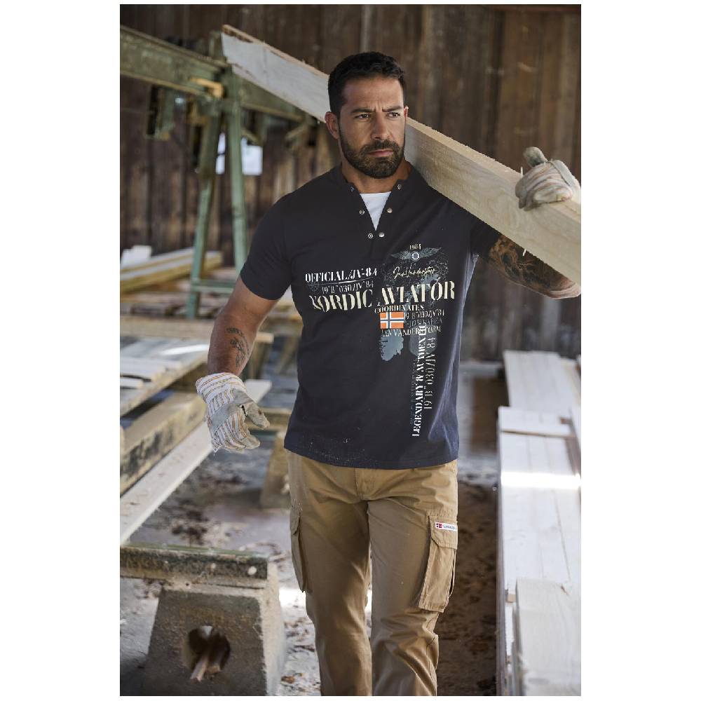 Jan Vanderstorm T-Shirt ULJAS schwarz Nur für heute