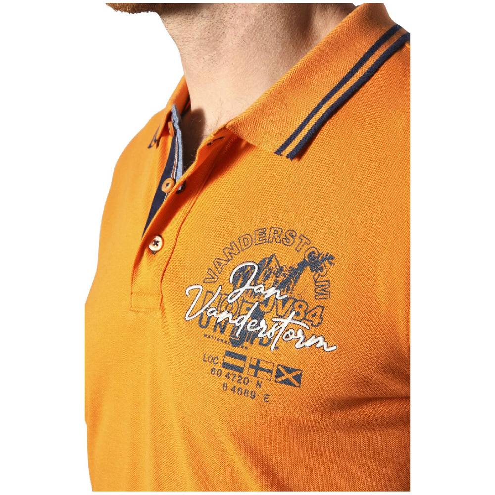 Jan Vanderstorm Poloshirt HROLFMUND orange Discount Store für neue Produkte