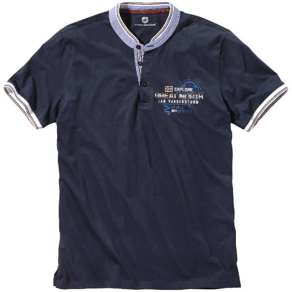 Jan Vanderstorm T-Shirt EDFINN dunkelblau Nur noch ein Tag übrig