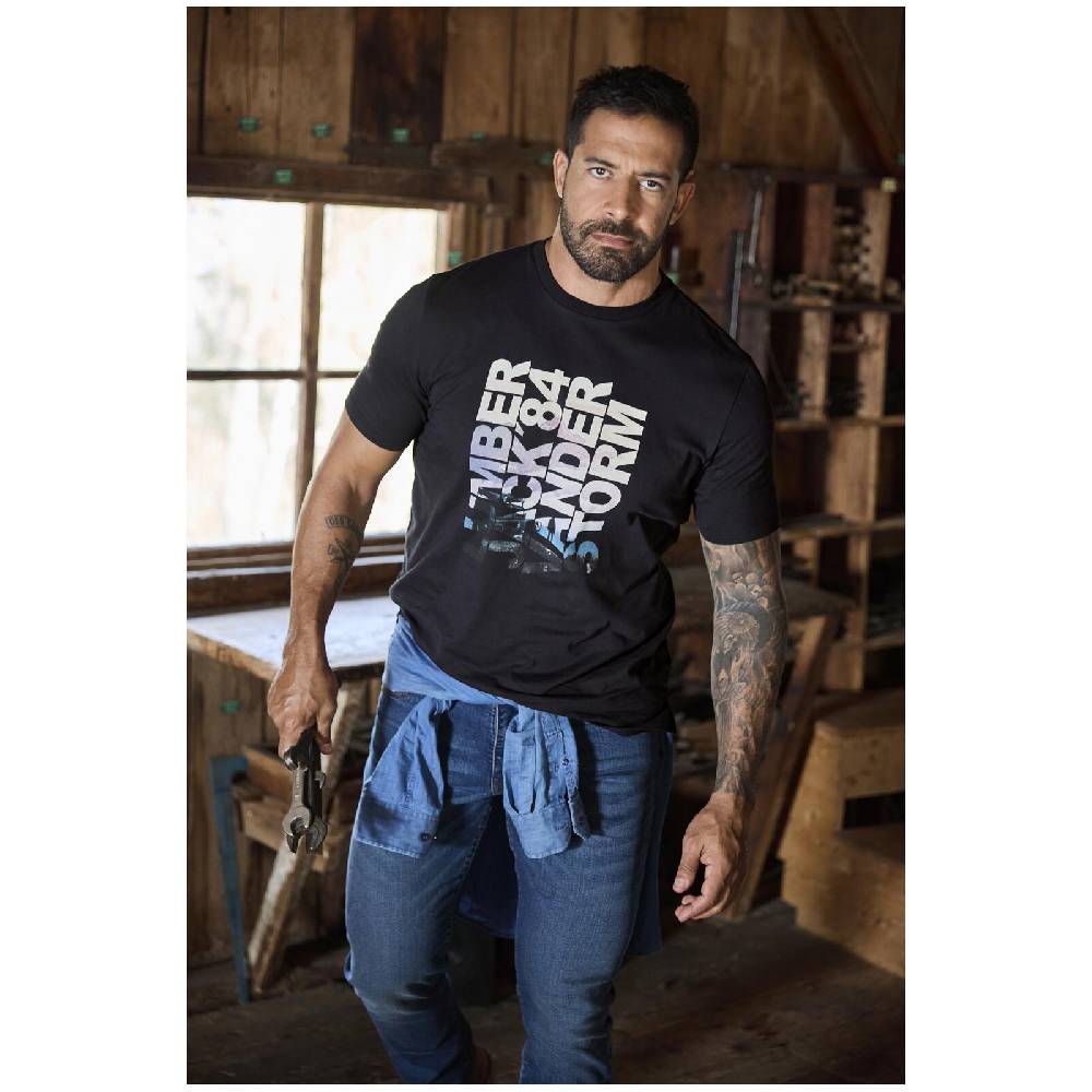Jan Vanderstorm T-Shirt RANSTEIN schwarz Super Rabatt