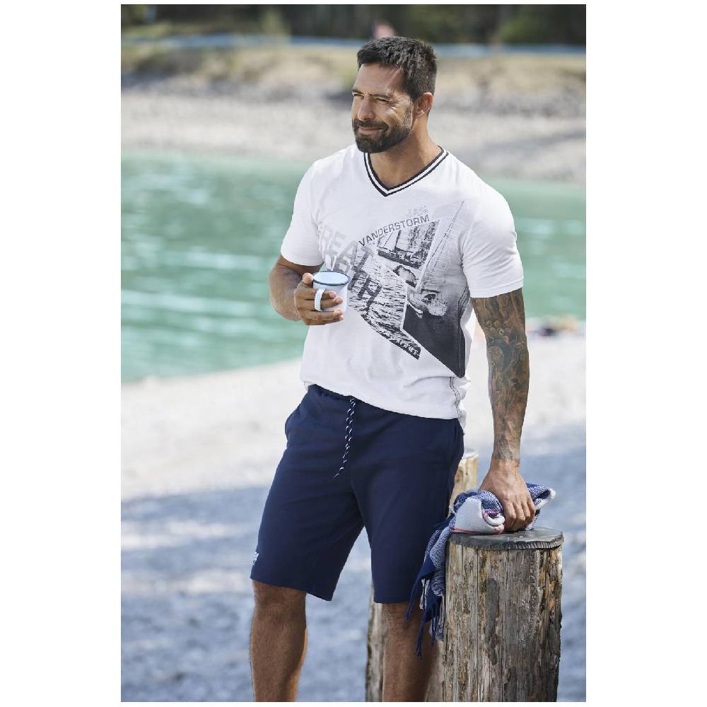 Jan Vanderstorm T-Shirt BRYNO weiß 50% Rabatt mit kostenlosem Versand