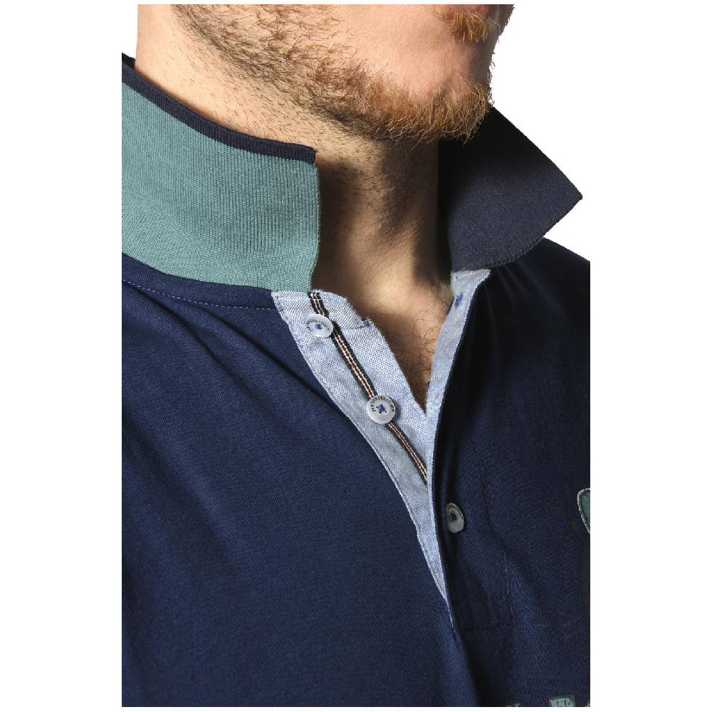 Jan Vanderstorm Poloshirt GIZUR royal blau Fabrikladen