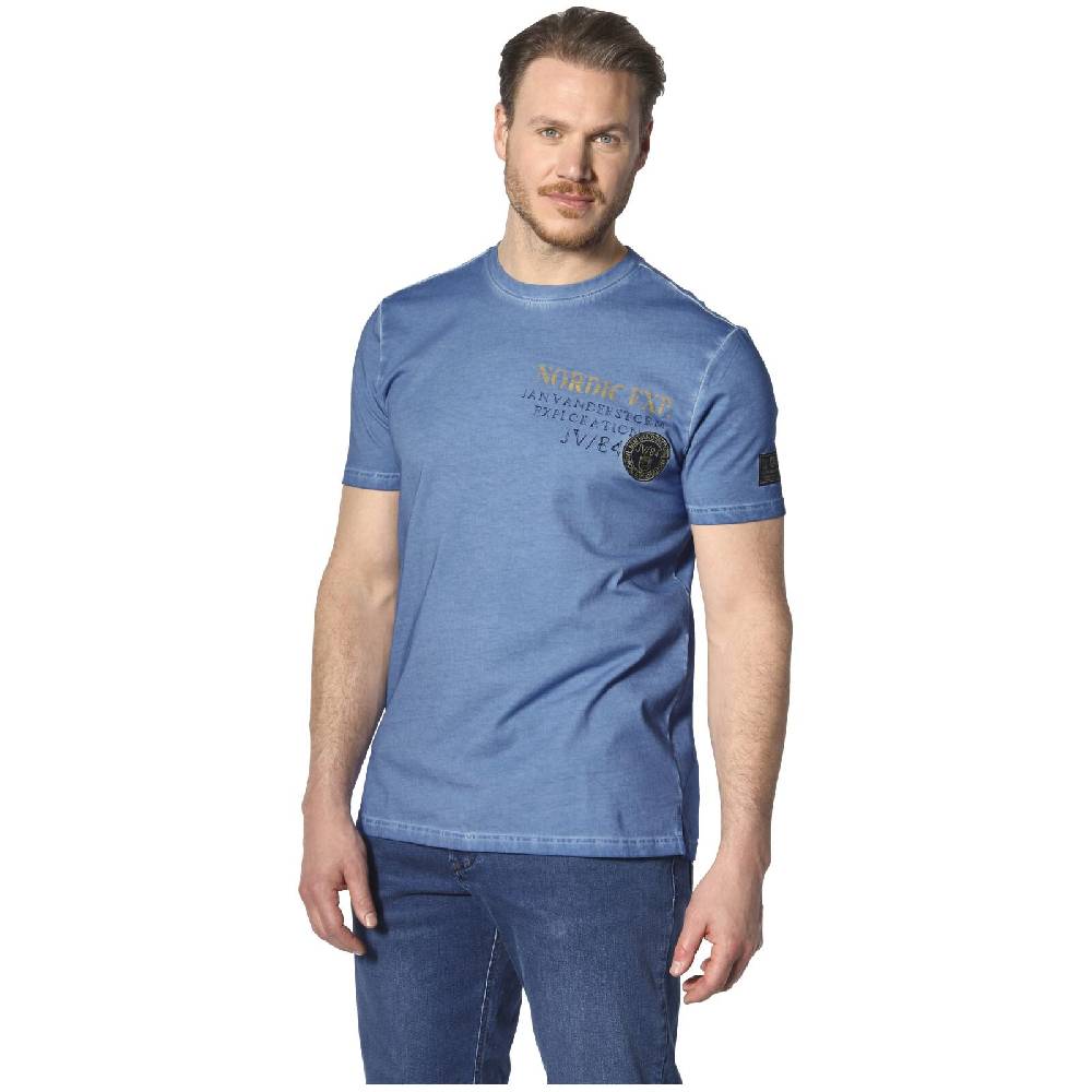Jan Vanderstorm T-Shirt ANDJORN blau Im Verkauf