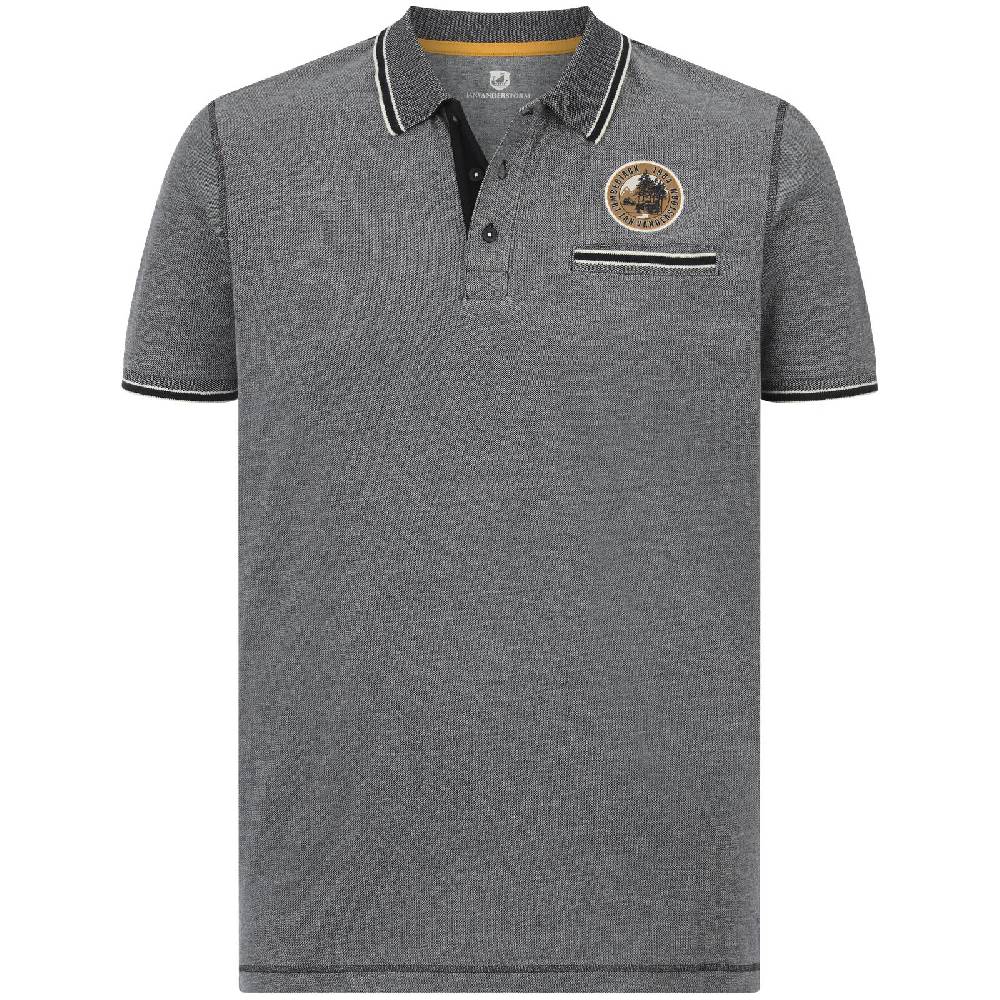 Jan Vanderstorm Poloshirt RIGHER schwarz melange Angebote
