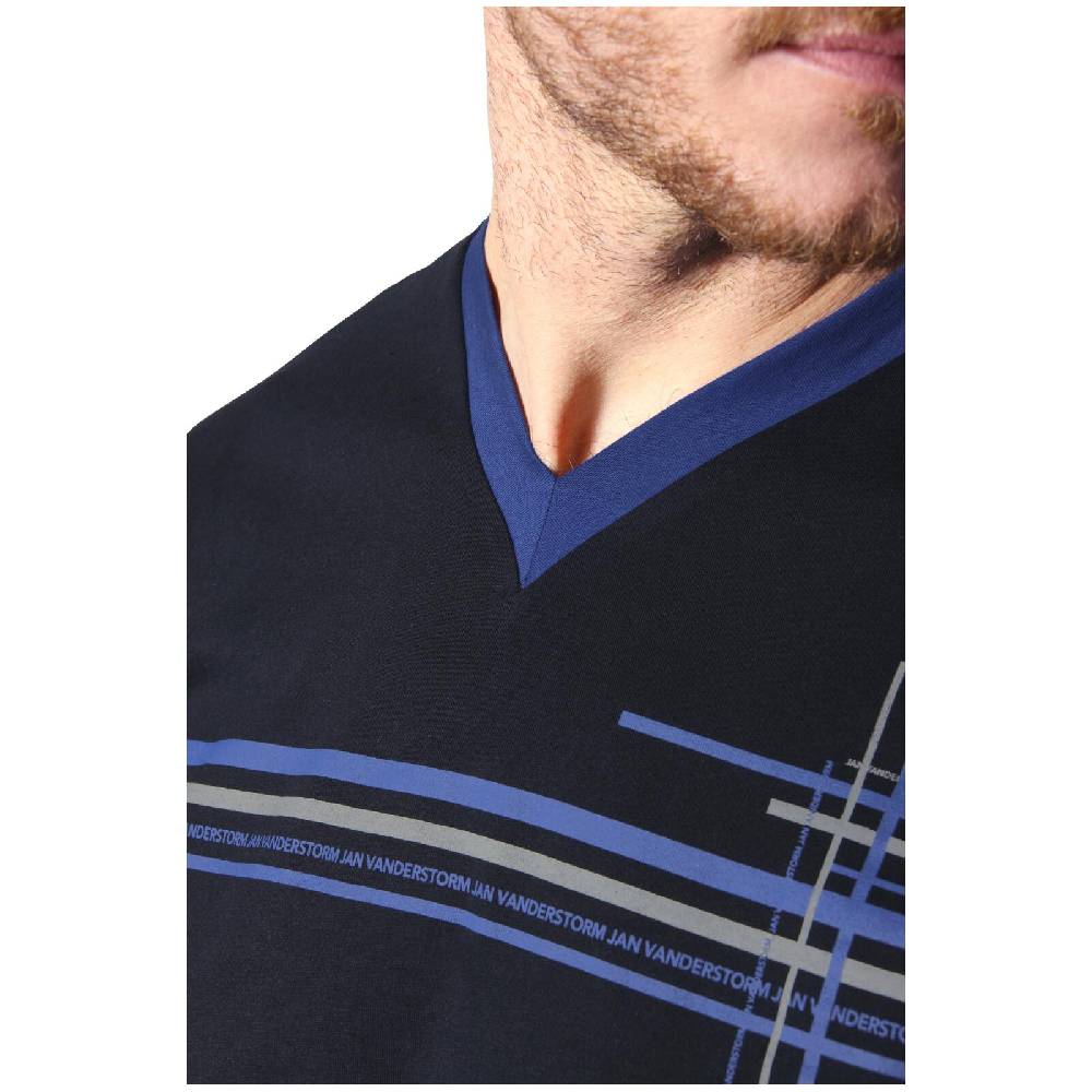 Jan Vanderstorm Doppelpack Nachthemd ALOF blau Super Sparpreis