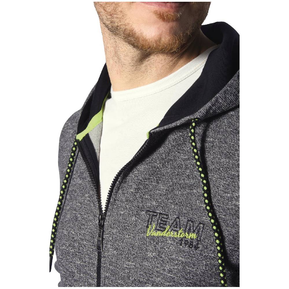 Jan Vanderstorm Sweatjacke RUMOLT schwarz melange zollfrei