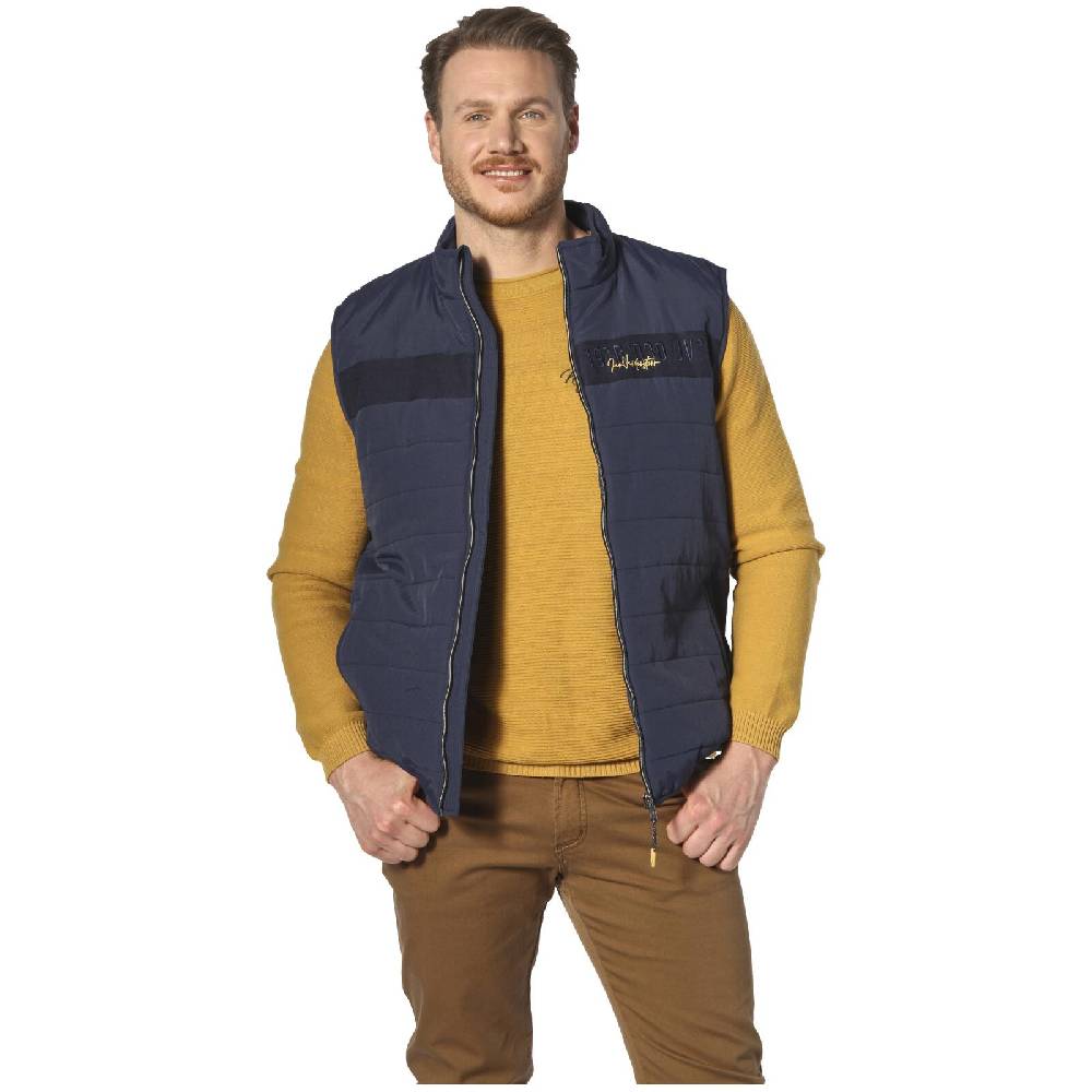 Jan Vanderstorm Outdoorweste ULOF dunkelblau Rabatte dieses Monats