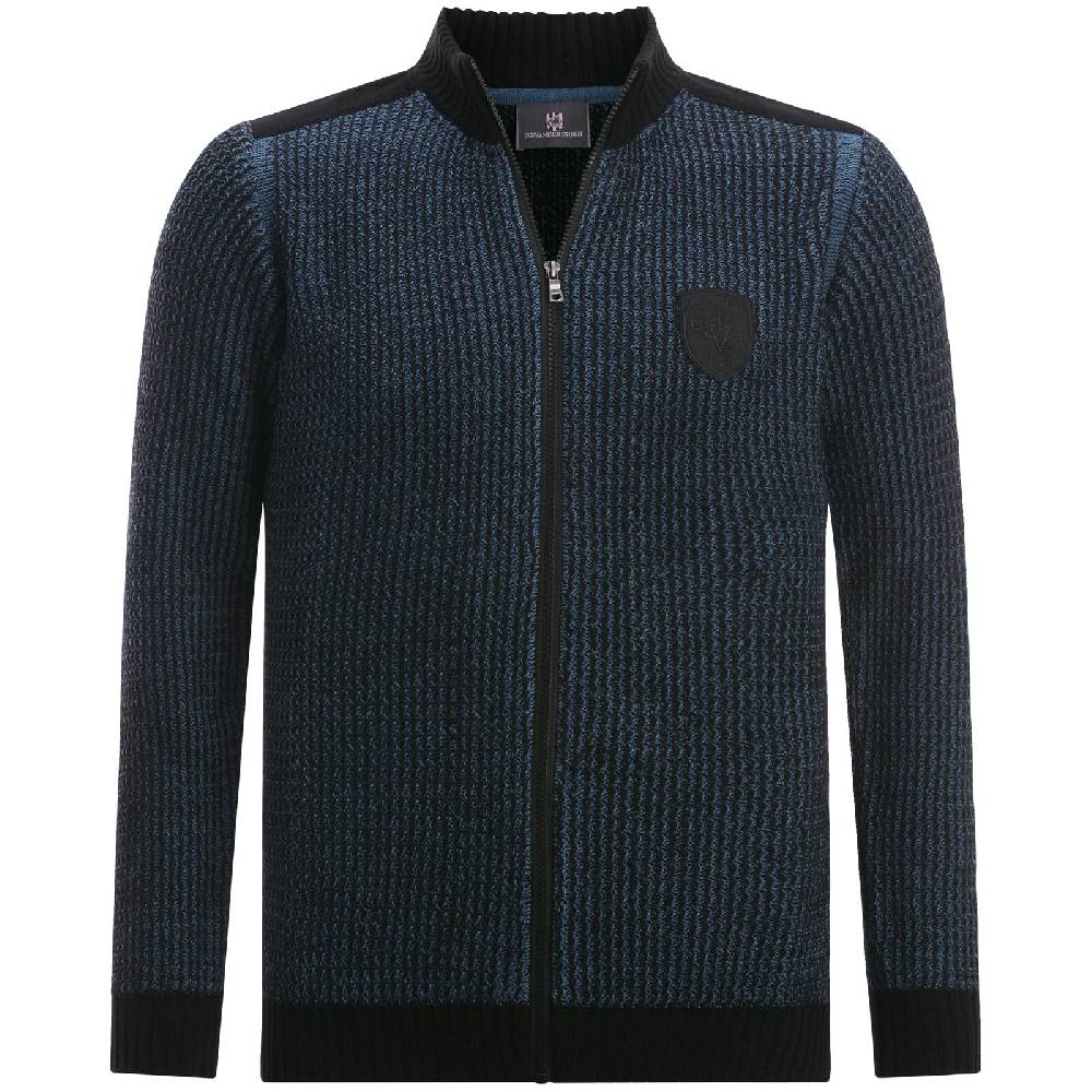 Jan Vanderstorm Strickjacke HALSTEN blau 2025