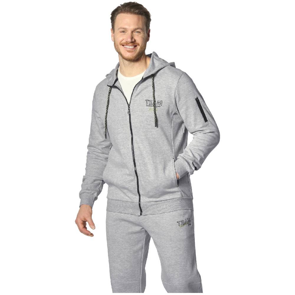 Jan Vanderstorm Sweatjacke ODGRIM silbergrau melange Angebote