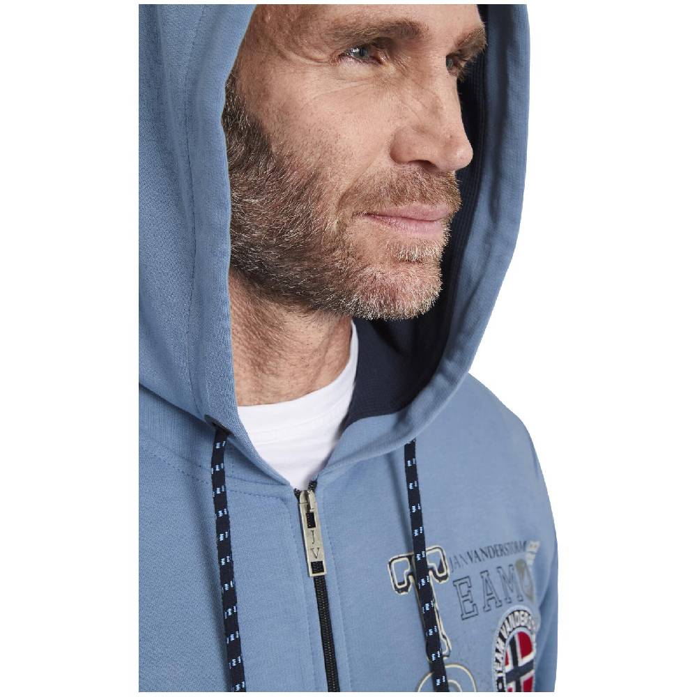 Jan Vanderstorm Sweatjacke HOLVAST blau Kostenloser Versand