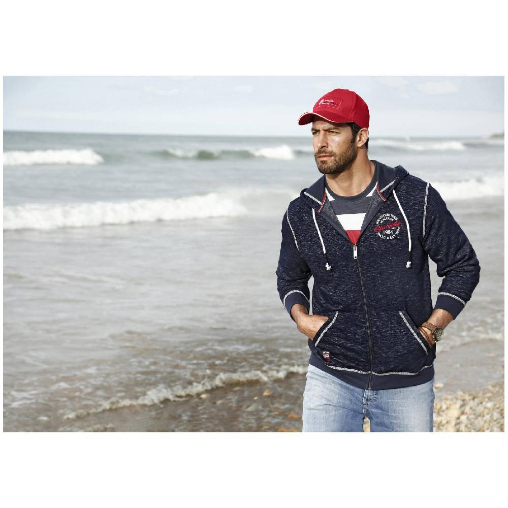 Jan Vanderstorm Sweatjacke JOKORA dunkelblau melange Sonderangebot