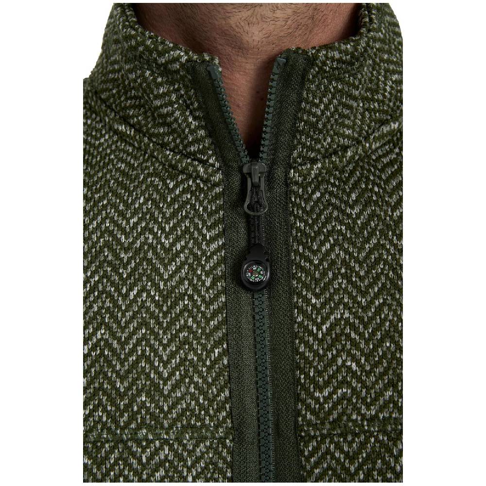 Jan Vanderstorm Strickfleecejacke KOLMUND oliv Rabatt