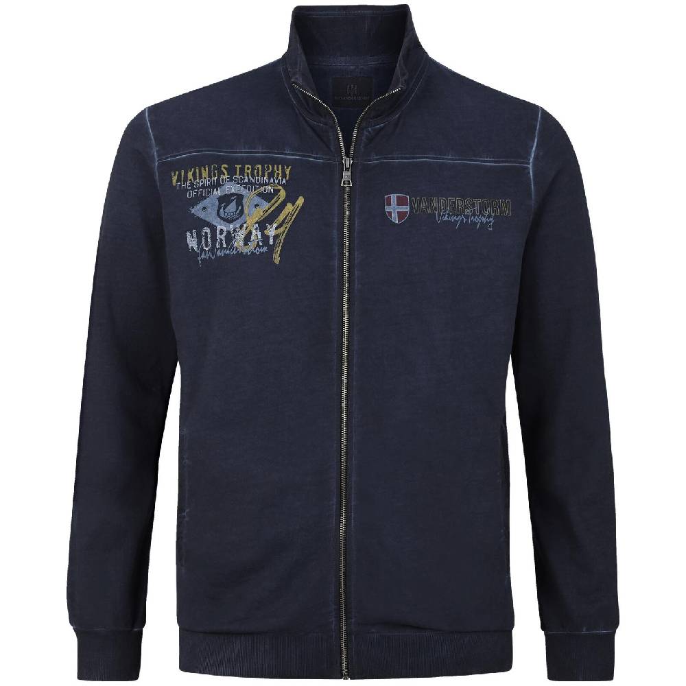 Jan Vanderstorm Sweatjacke SIVID dunkelblau Flash Sale