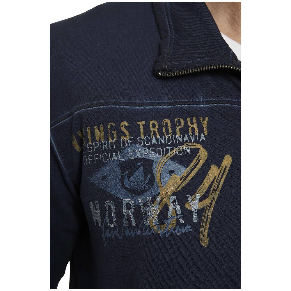 Jan Vanderstorm Sweatjacke SIVID dunkelblau Flash Sale