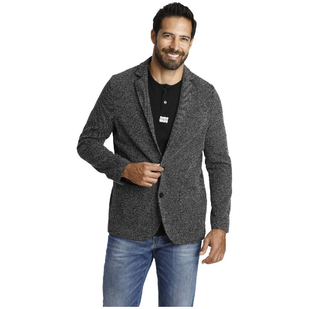 Jan Vanderstorm Jersey-Sakko ALBIN schwarz melange Preisnachlass
