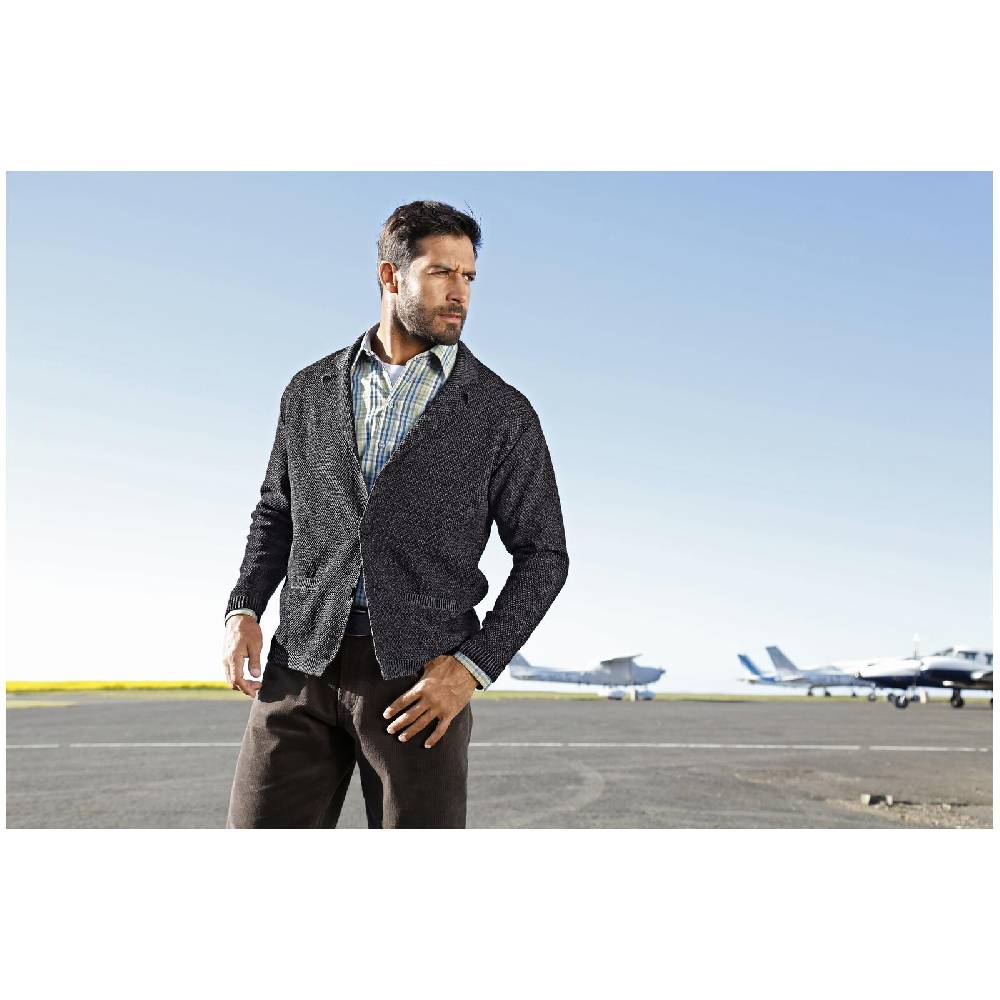 Jan Vanderstorm Strickjacke ASGER dunkelgrau Black Friday