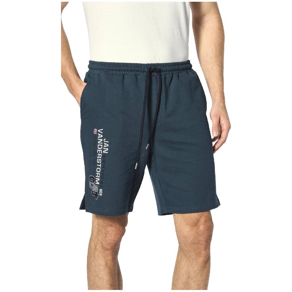 Jan Vanderstorm Sweatbermuda PERMARSEN petrol Osterangebot
