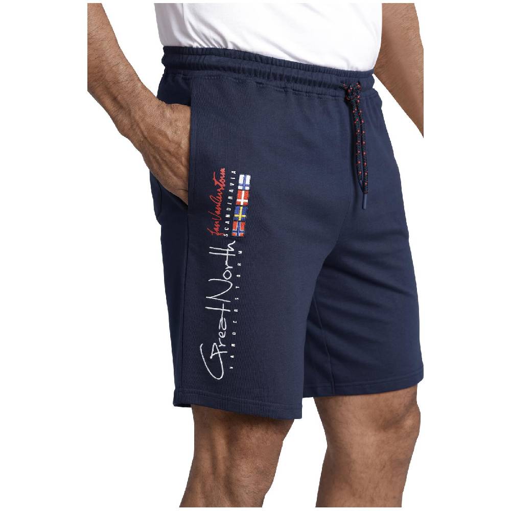 Jan Vanderstorm Sweatbermuda HARTHAKNUT dunkelblau Letzte 3 Tage