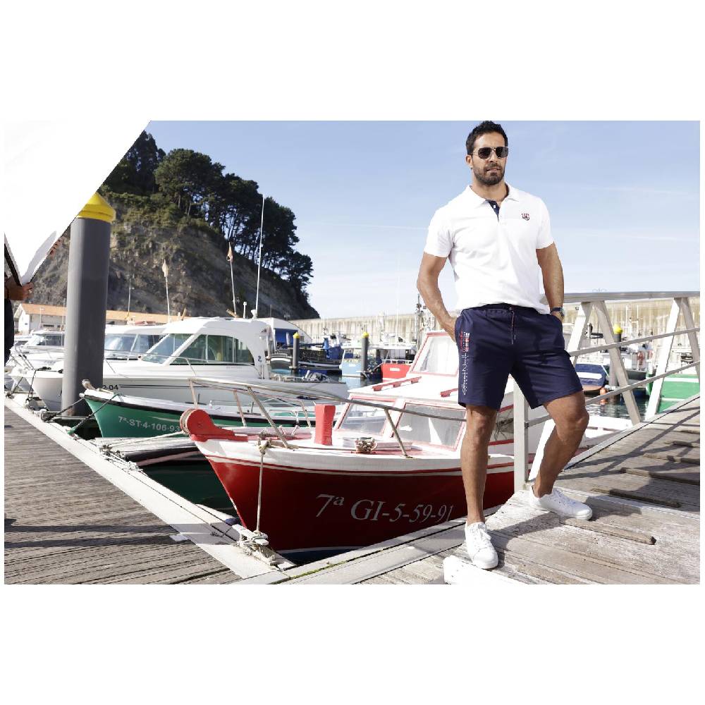 Jan Vanderstorm Sweatbermuda HARTHAKNUT dunkelblau Letzte 3 Tage