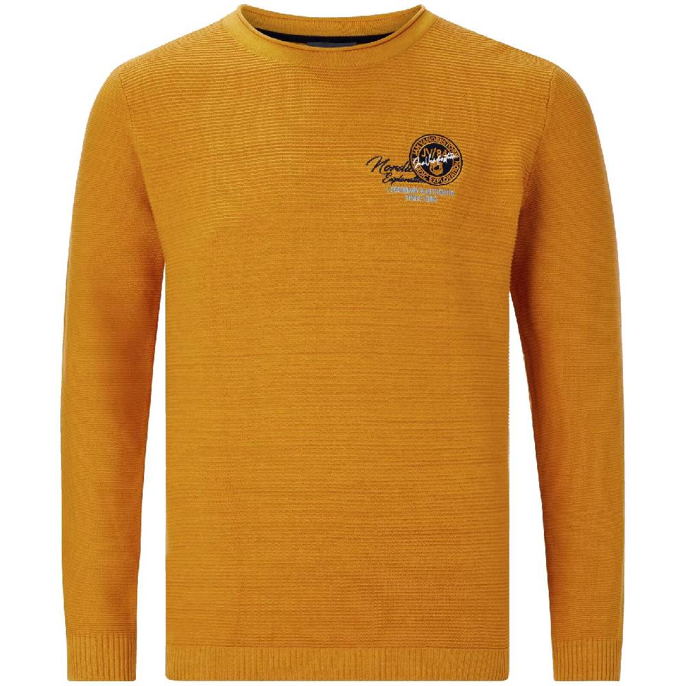 Jan Vanderstorm Pullover TRYGVE dunkelgelb Bis zu 60% Rabatt