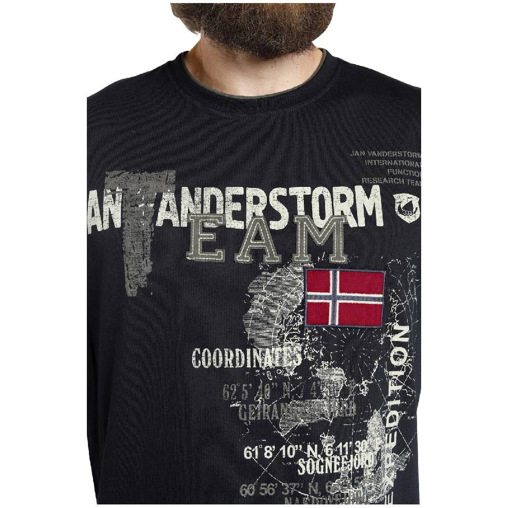 Jan Vanderstorm T-Shirt SÖLVE dunkelblau Nur für heute
