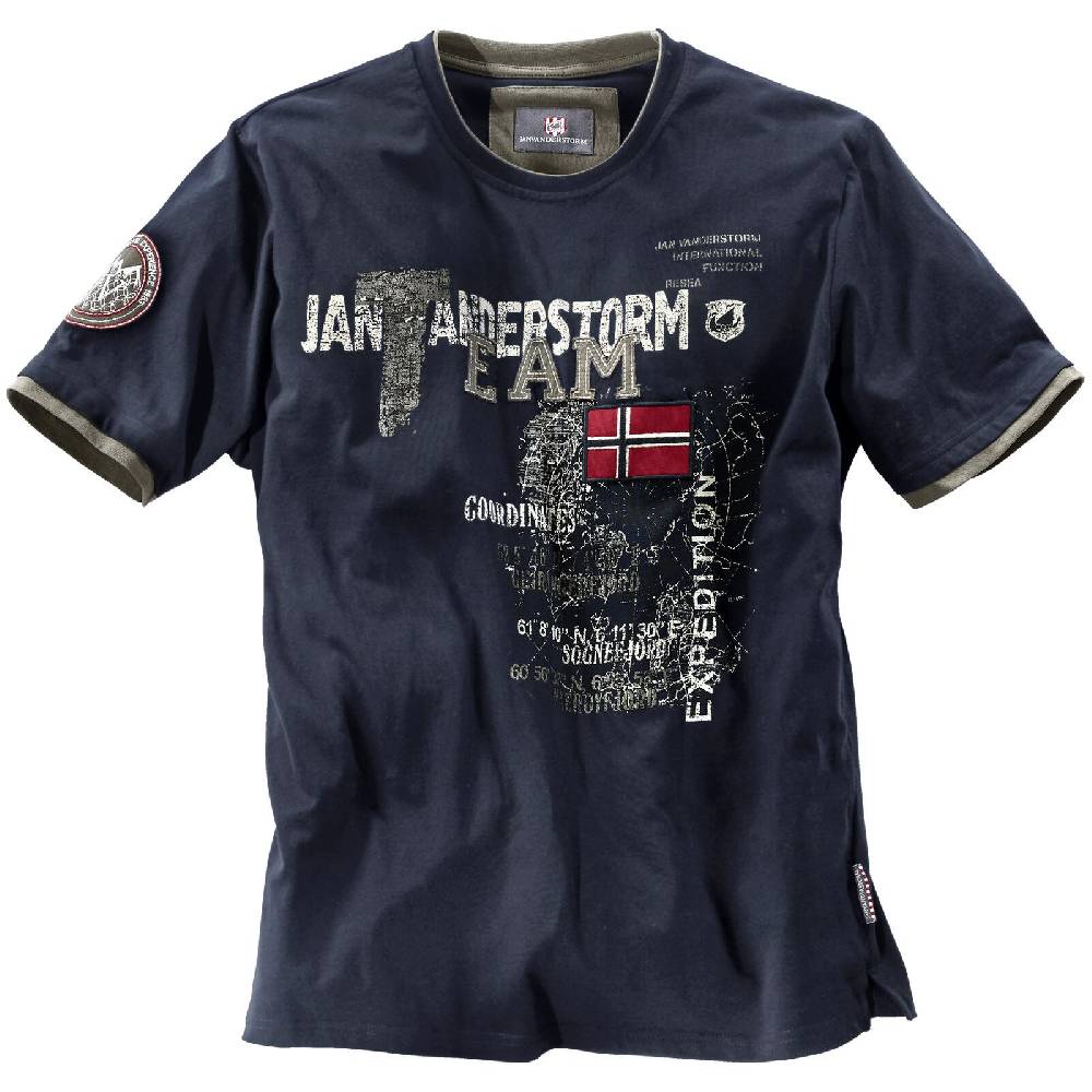 Jan Vanderstorm T-Shirt SÖLVE dunkelblau Nur für heute