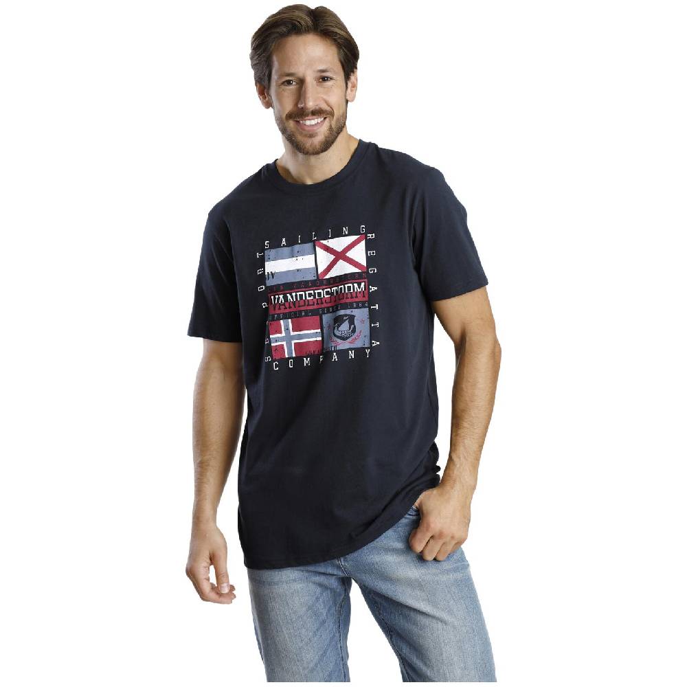 Jan Vanderstorm Doppelpack T-Shirt PREBEN blau dunkelblau Vierteljährliche Förderung