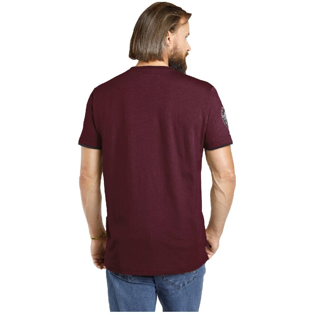 Jan Vanderstorm T-Shirt SÖLVE dunkelrot Bis zu 55% Rabatt