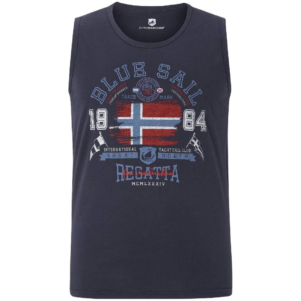 Jan Vanderstorm Tanktop BEUTE dunkelblau Discount Store für neue Produkte