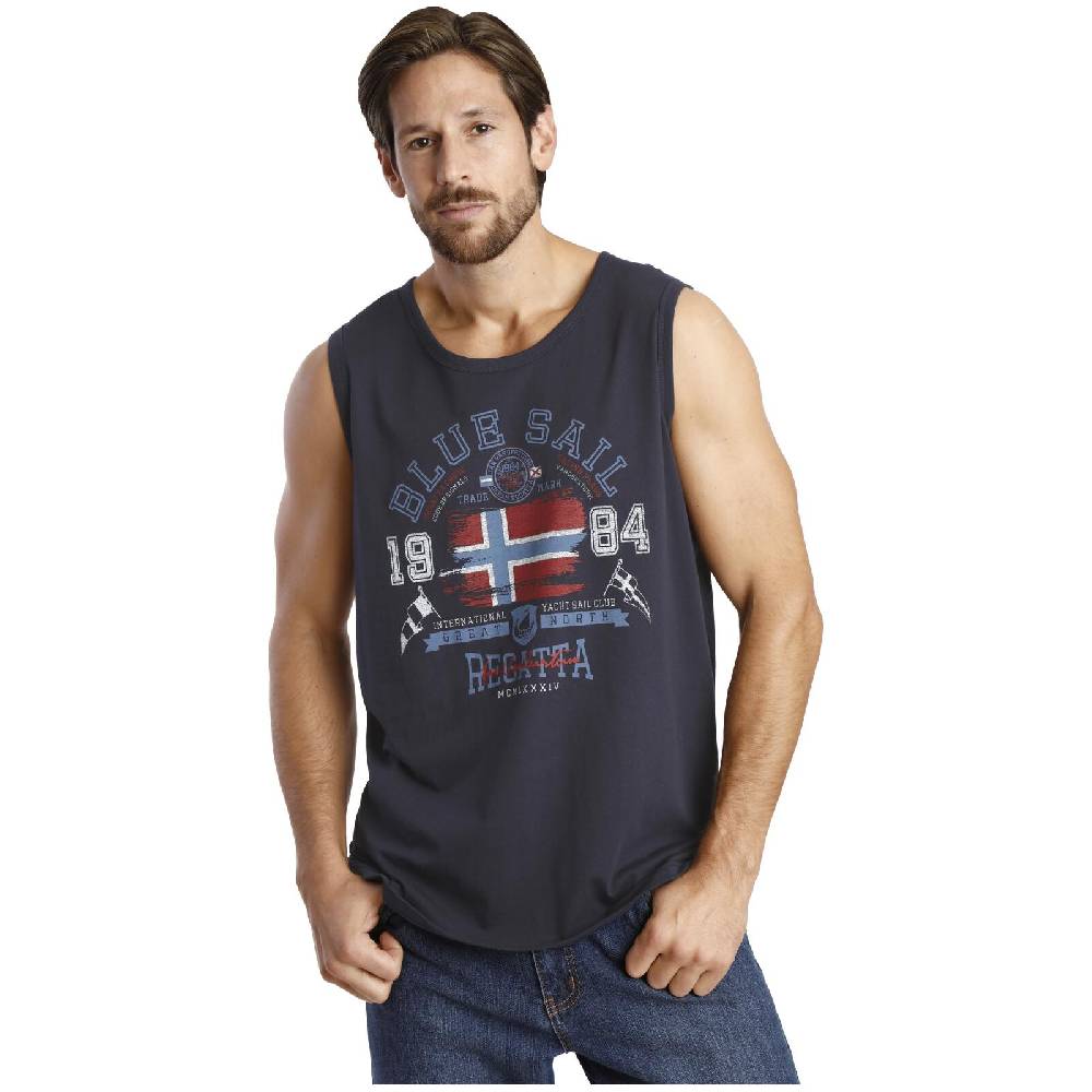 Jan Vanderstorm Tanktop BEUTE dunkelblau Discount Store für neue Produkte