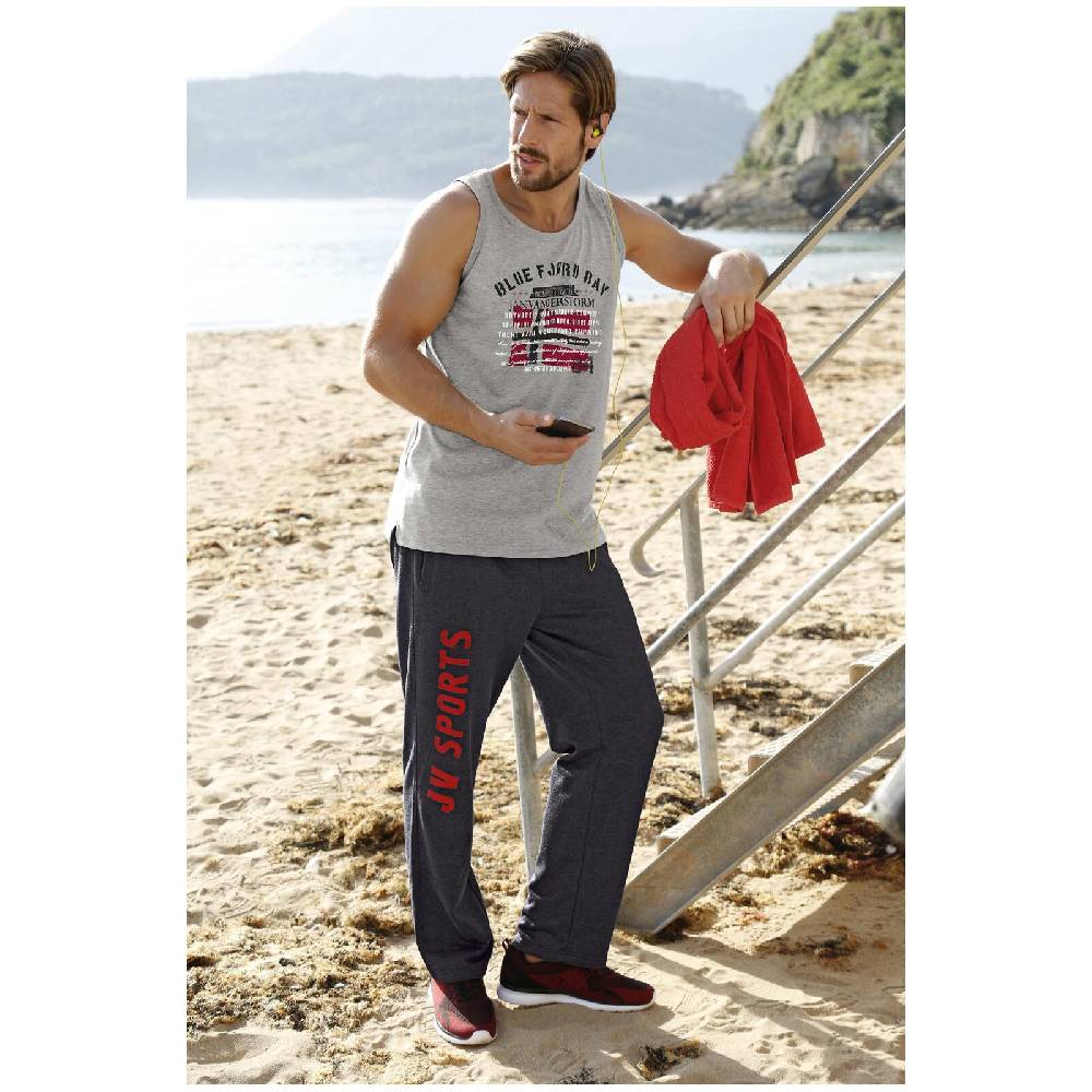 Jan Vanderstorm Tanktop OLOF grau melange Clearance-Verkauf