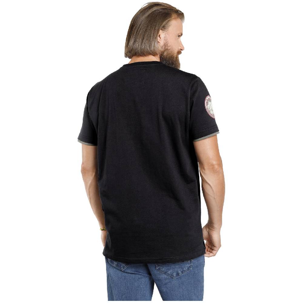Jan Vanderstorm T-Shirt SÖLVE schwarz Kostenloser Versand international