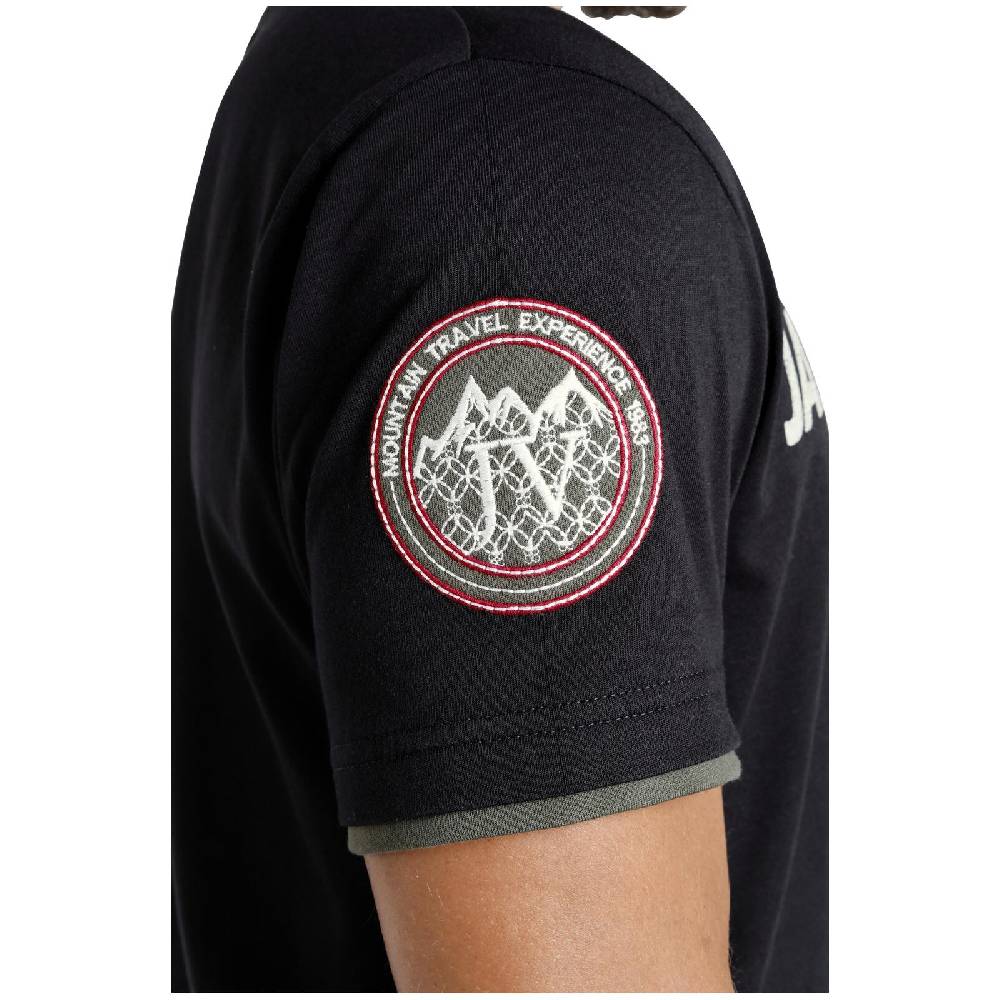 Jan Vanderstorm T-Shirt SÖLVE schwarz Kostenloser Versand international