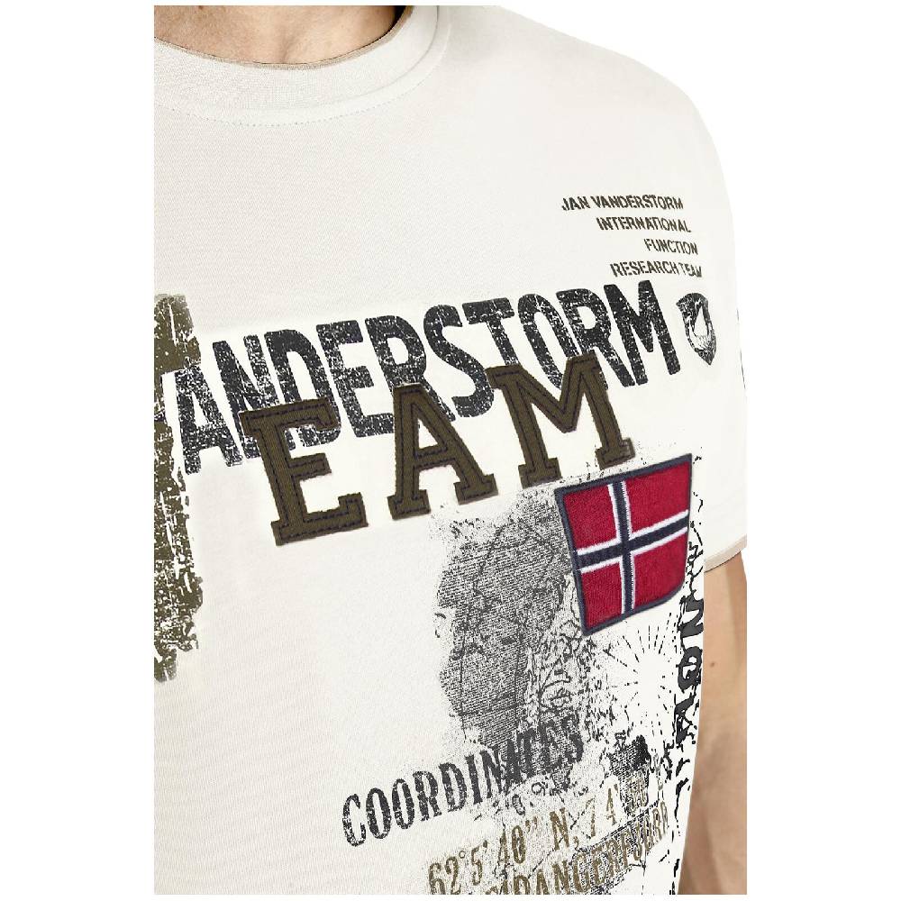 Jan Vanderstorm T-Shirt SÖLVE wollweiß 50% Rabatt für begrenzte Zeit