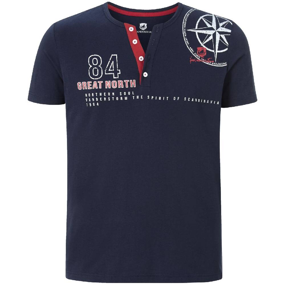 Jan Vanderstorm T-Shirt LINDRAD dunkelblau Rabatte dieses Monats