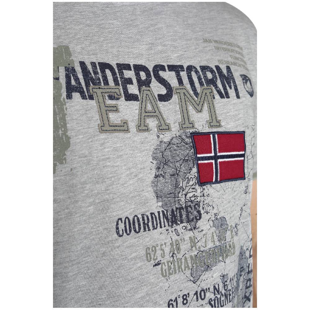 Jan Vanderstorm T-Shirt SÖLVE grau Verkauf