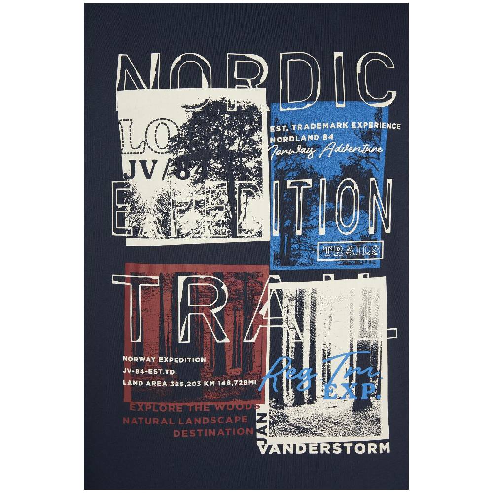 Jan Vanderstorm T-Shirt TANDRUP dunkelblau Günstiger Verkauf