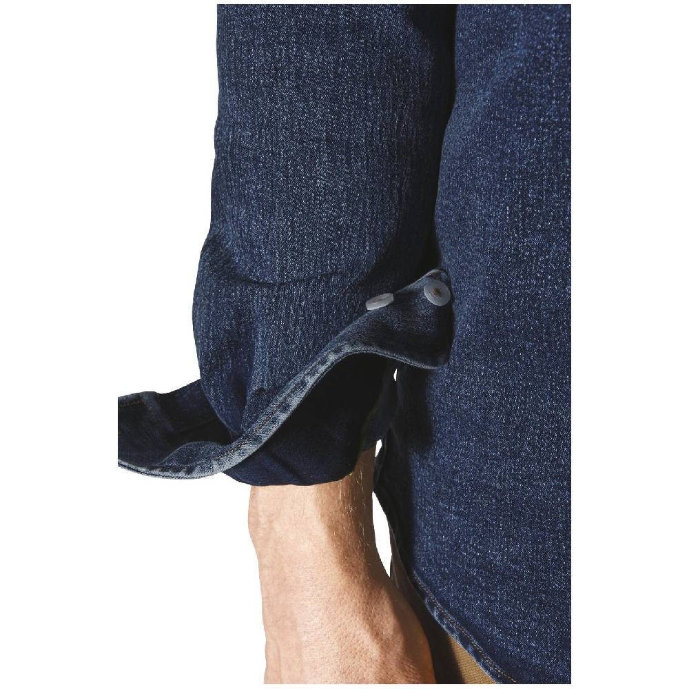 Jan Vanderstorm Jeanshemd OLAVIK dunkelblau Fabrik Onlineshop