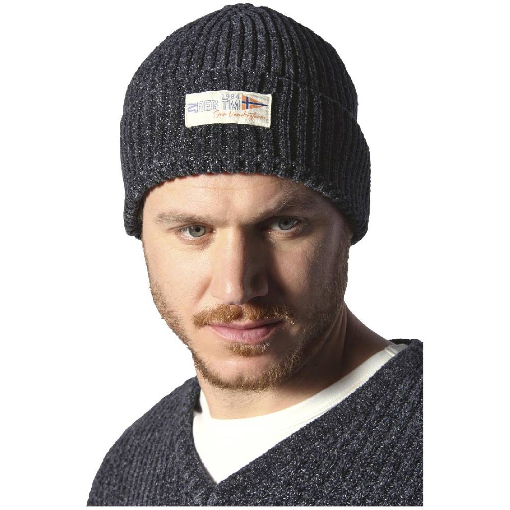 Jan Vanderstorm Pullover mit Mütze RONAI dunkelgrau melange Großer Ausverkauf