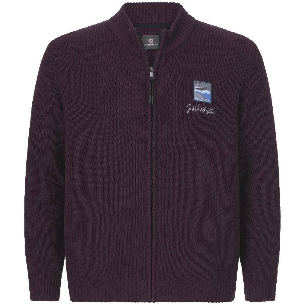 Jan Vanderstorm Strickjacke OLETARVIN dunkelrot Neueste Mode