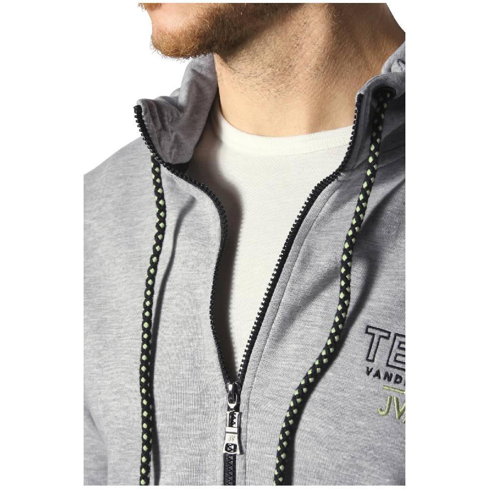 Jan Vanderstorm Sweatjacke ODGRIM silbergrau melange Blitzangebot