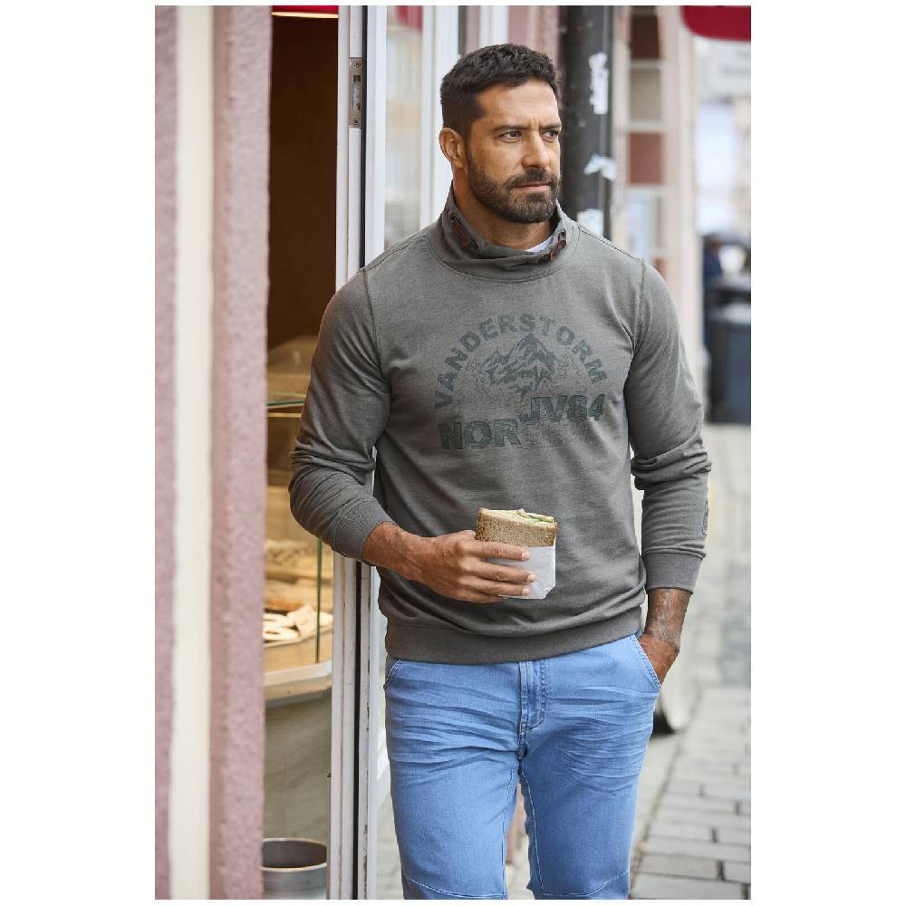 Jan Vanderstorm Sweatshirt TJOMME oliv Große Rabatte