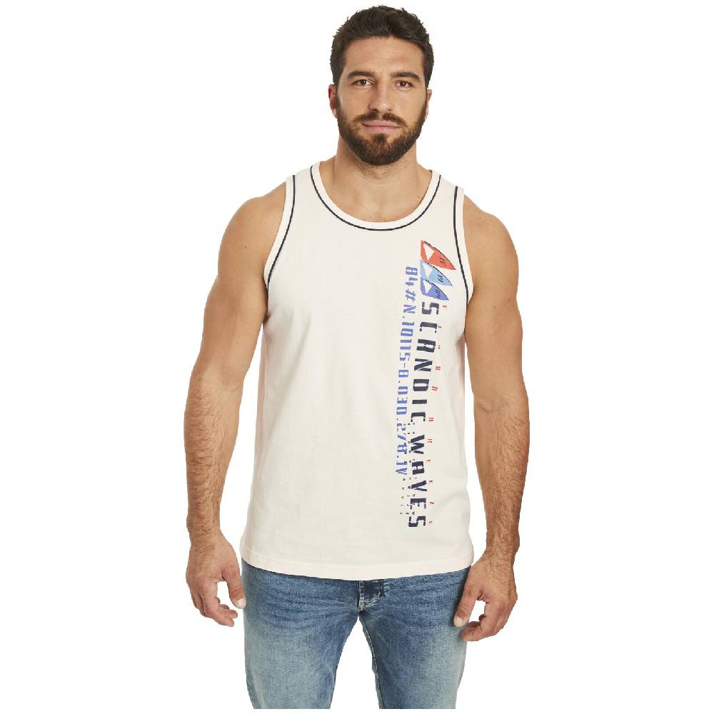 Jan Vanderstorm Doppelpack Tanktop TIDEMAN wollweiß blau Sonderangebote
