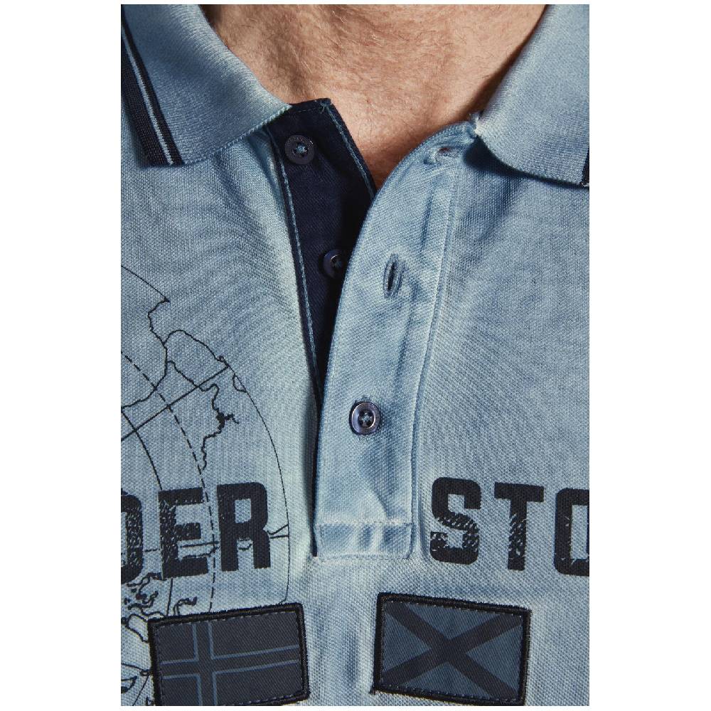 Jan Vanderstorm Poloshirt ANTHONIS hellblau VIP-Rabatte