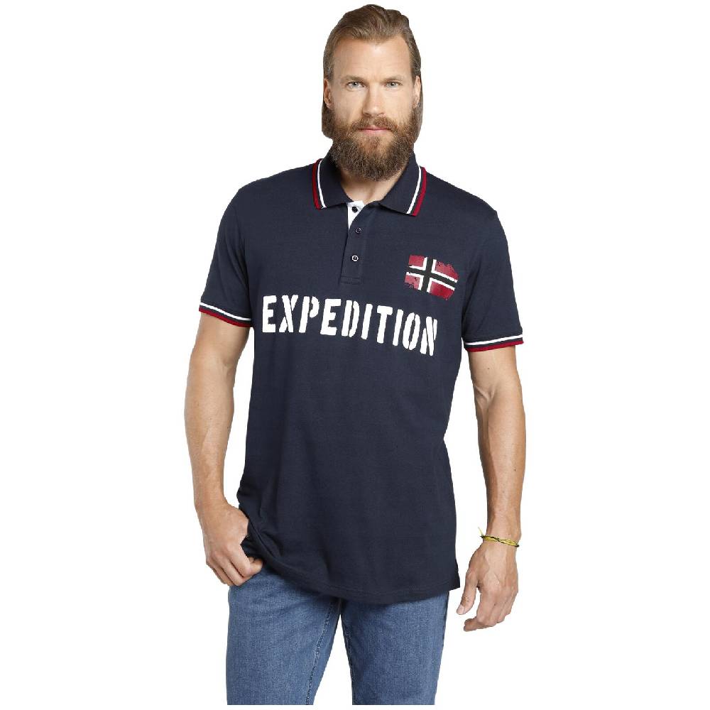 Jan Vanderstorm Doppelpack Poloshirt JOHAN weiß dunkelblau Kostenlose Rückgabe
