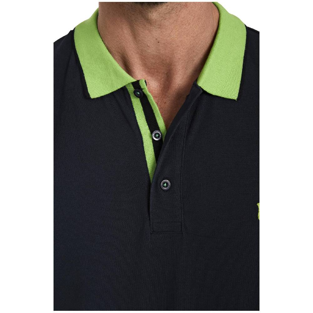 Jan Vanderstorm Poloshirt LAVRANS schwarz grün Begrenzte Freigabe