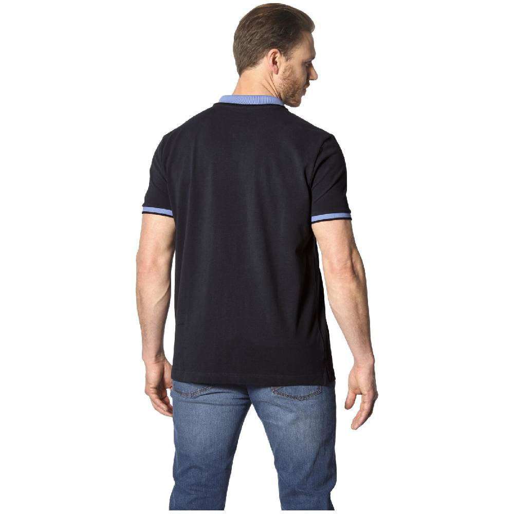 Jan Vanderstorm Poloshirt LAVRANS schwarz hellblau JETZT KAUFEN