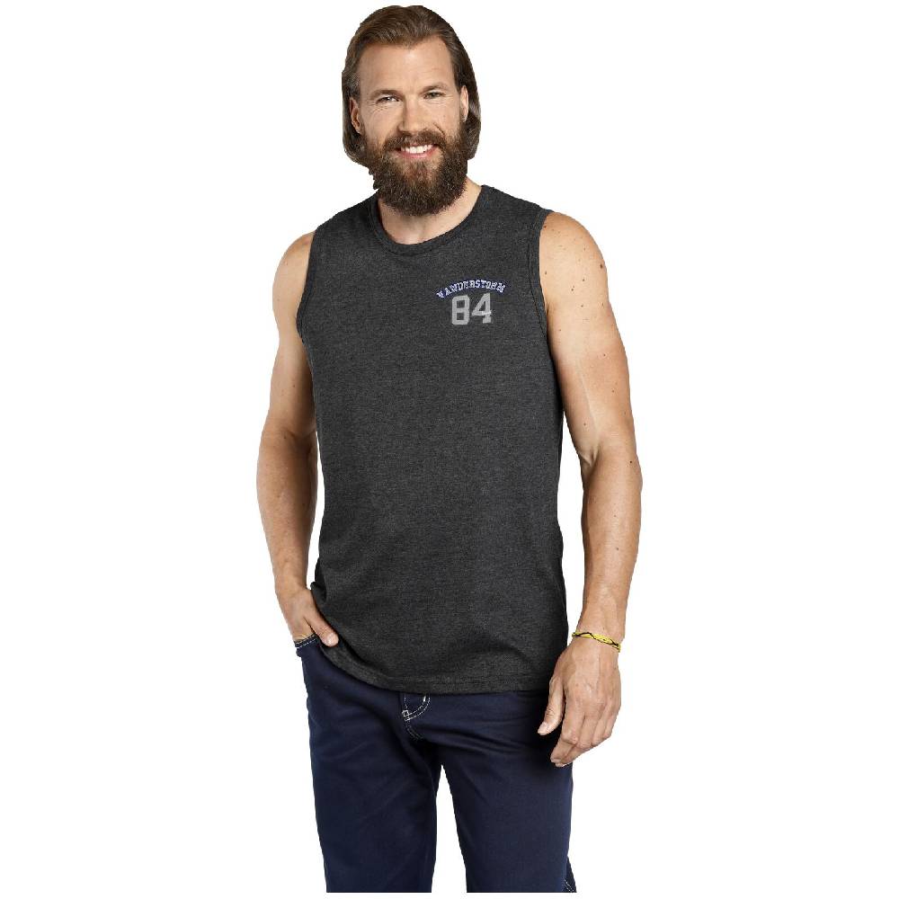 Jan Vanderstorm Doppelpack Tanktop PORO blau grau Zeitbegrenzte Promotion