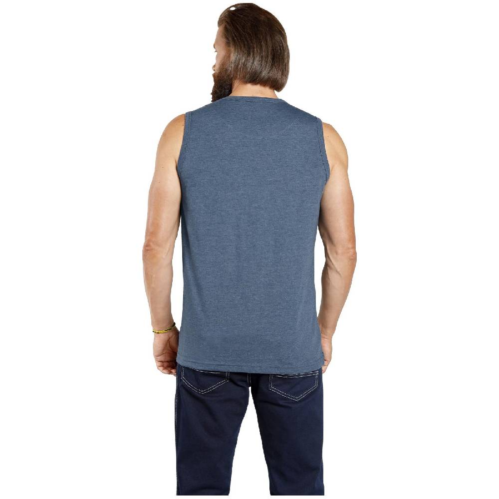 Jan Vanderstorm Doppelpack Tanktop PORO blau grau Zeitbegrenzte Promotion
