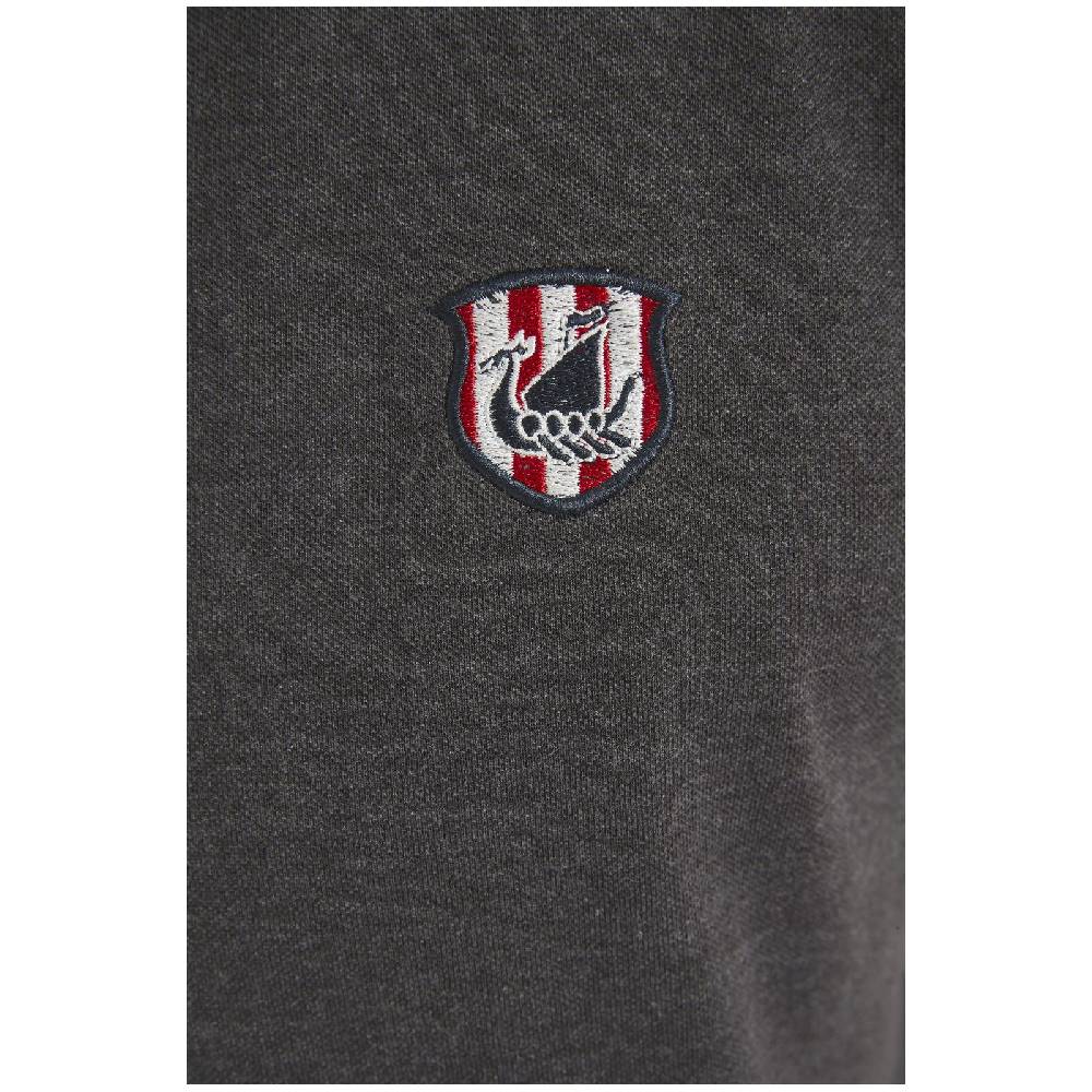 Jan Vanderstorm Poloshirt NISSE dunkelgrau melange Bis zu 50% Rabatt